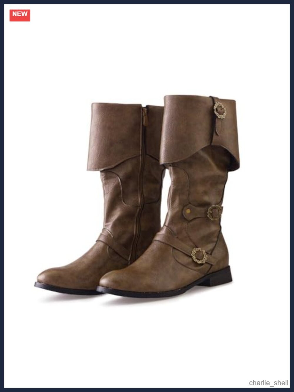 Faux Leather Medieval Viking Pirate Costume Boots Cosplay Renaissance Faire